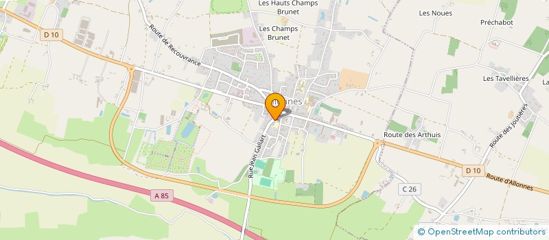 localisation de l'entreprise ASSOCIATION DES PARENTS D'ELEVES DE L'ECOLE PRIVEE MIXTE D'ALLONNES à ALLONNES