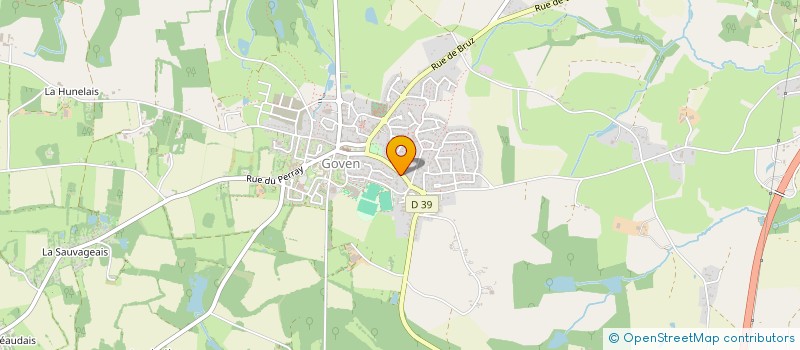 localisation de l'entreprise ASSOCIATION DES PARENTS D'ELEVES DE L'ECOLE PRIVEE MIXTE DE GOVEN  GOVEN