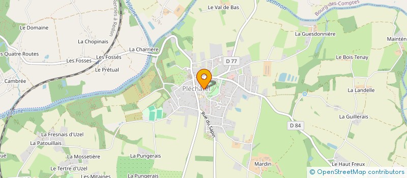 localisation de l'entreprise ASSOCIATION DES PARENTS D'ELEVES DE L'ECOLE PRIVEE MIXTE DE PLECHATEL  PLECHATEL