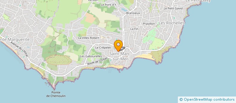 localisation de l'entreprise ASSOCIATION DES PARENTS D'ELEVES DE L'ECOLE PRIVEE MIXTE DE SAINT-MARC-SUR-MER  SAINT-NAZAIRE