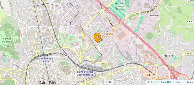 localisation de l'entreprise ASSOCIATION DES PARENTS D'ELEVES DE L'ECOLE PRIVEE MIXTE DU SOLEIL  SAINT-ETIENNE