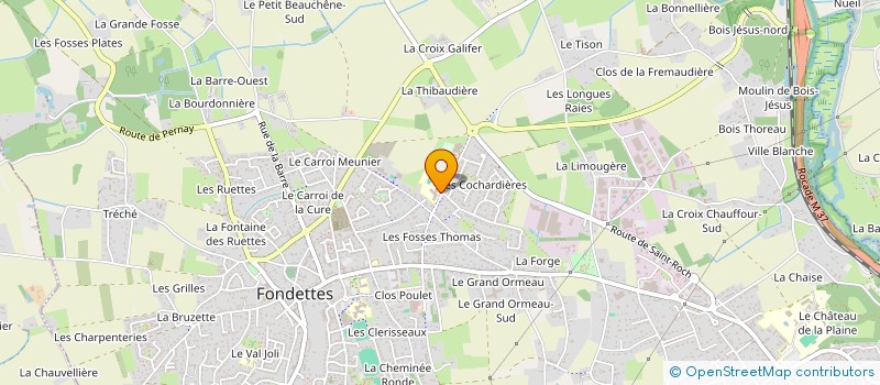localisation de l'entreprise ASSOCIATION DES PARENTS D'ELEVES DE L'ECOLE PRIVEE NOTRE-DAME DE FONDETTES  FONDETTES