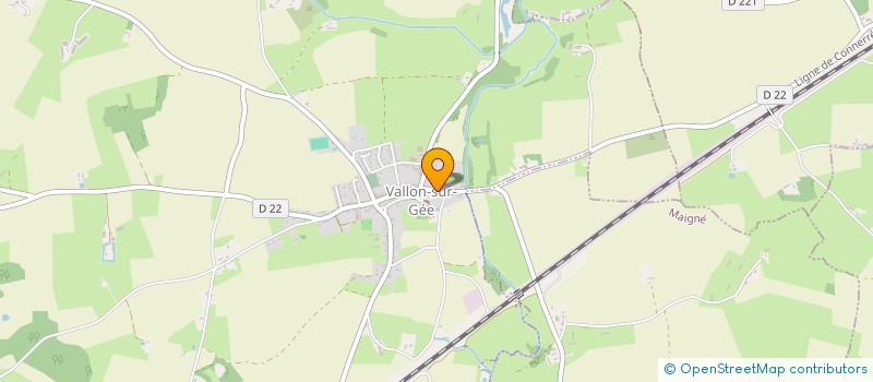 localisation de l'entreprise ASSOCIATION DES PARENTS D'ELEVES DE L'ECOLE PRIVEE SAINT JOSEPH SAINTE MARIE DE VALLON SUR GEE  VALLON-SUR-GEE