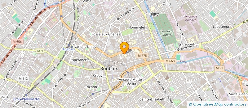 localisation de l'entreprise ASSOCIATION DES PARENTS D'ELEVES DE L'ECOLE PRIVEE SAINT LOUIS  ROUBAIX