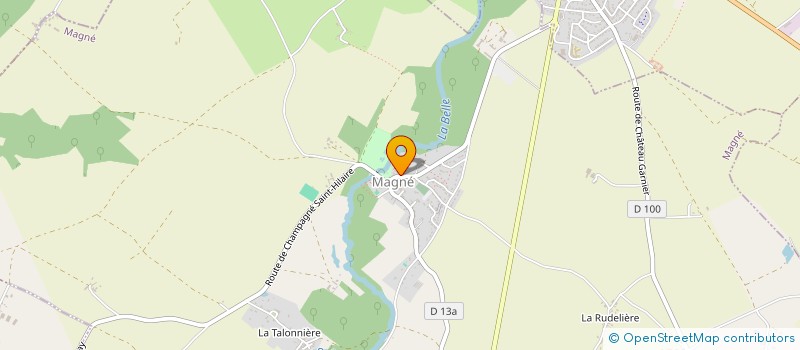 localisation de l'entreprise ASSOCIATION DES PARENTS D'ELEVES DE L'ECOLE PUBLIQUE  MAGNE