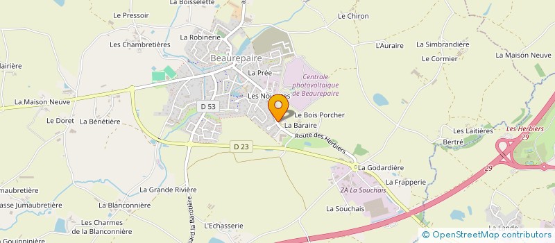 localisation de l'entreprise ASSOCIATION DES PARENTS D'ELEVES DE L'ECOLE PUBLIQUE DE BEAUREPAIRE  BEAUREPAIRE