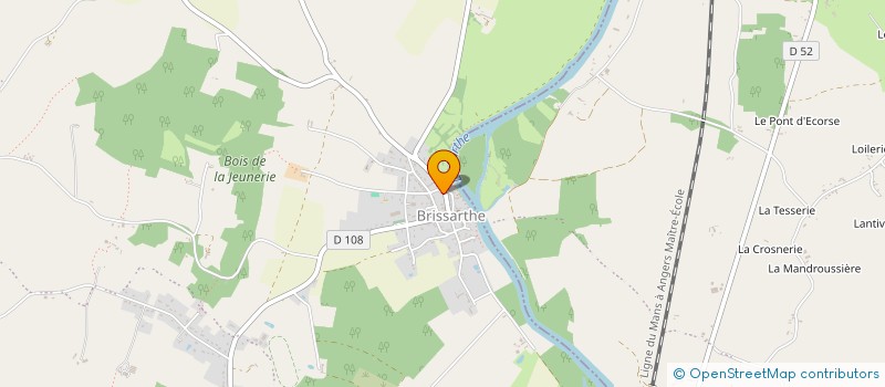 localisation de l'entreprise ASSOCIATION DES PARENTS D'ELEVES DE L'ECOLE PUBLIQUE DE BRISSARTHE à LES HAUTS-D'ANJOU