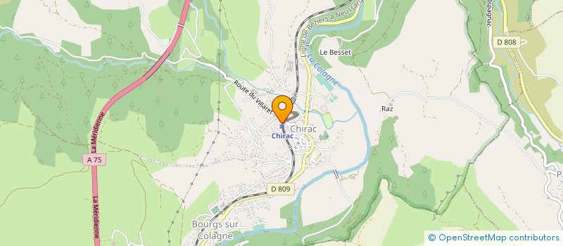 localisation de l'entreprise ASSOCIATION DES PARENTS D ELEVES DE L ECOLE PUBLIQUE DE CHIRAC  BOURGS SUR COLAGNE