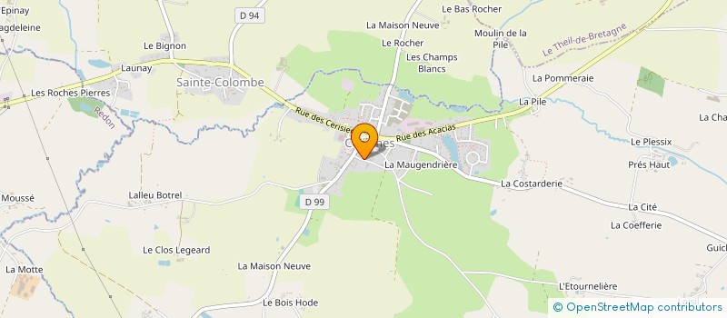 localisation de l'entreprise ASSOCIATION DES PARENTS D'ELEVES DE L'ECOLE PUBLIQUE DE COESMES  COESMES