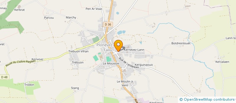 localisation de l'entreprise ASSOCIATION DES PARENTS D'ELEVES DE L'ECOLE PUBLIQUE DE COLLOREC  COLLOREC