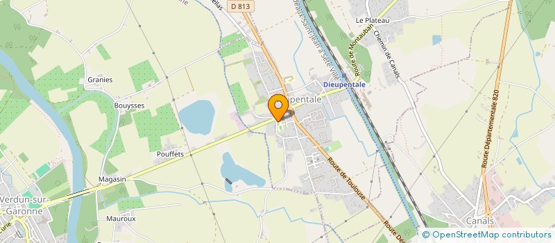 localisation de l'entreprise ASSOCIATION DES PARENTS D ELEVES DE L ECOLE PUBLIQUE DE DIEUPENTALE LA MARELLE  DIEUPENTALE