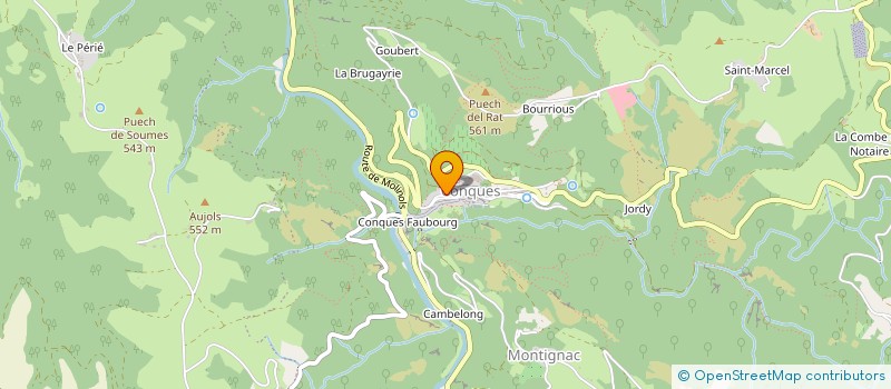localisation de l'entreprise ASSOCIATION DES PARENTS D'ELEVES DE L'ECOLE PUBLIQUE DE GRAND VABRE à CONQUES-EN-ROUERGUE