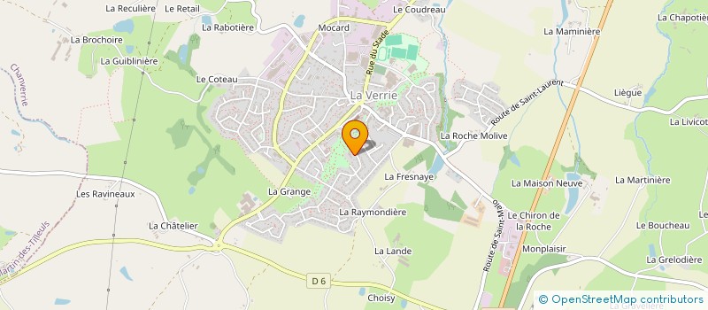 localisation de l'entreprise ASSOCIATION DES PARENTS D'ELEVES DE L'ECOLE PUBLIQUE DE LA VERRIE à CHANVERRIE