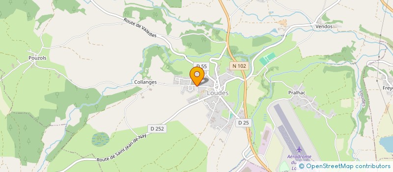 localisation de l'entreprise ASSOCIATION DES PARENTS D'ELEVES DE L'ECOLE PUBLIQUE DE LOUDES  LOUDES