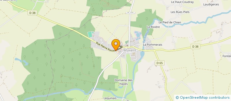 localisation de l'entreprise ASSOCIATION DES PARENTS D'ELEVES DE L'ECOLE PUBLIQUE DE MAXENT LES GALLO-PEINTS  MAXENT