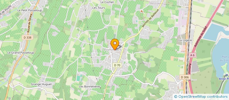 localisation de l'entreprise ASSOCIATION DES PARENTS D'ELEVES DE L'ECOLE PUBLIQUE DE POMMIERS  POMMIERS