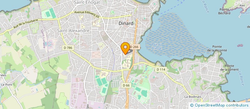 localisation de l'entreprise ASSOCIATION DES PARENTS D'ELEVES DE L'ECOLE PUBLIQUE DE SAINT LUNAIRE  SAINT-LUNAIRE