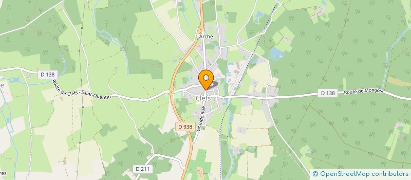 localisation de l'entreprise ASSOCIATION DES PARENTS D'ELEVES DE L'ECOLE PUBLIQUE DE SAINT MARTIN D'ARCE à BAUGE-EN-ANJOU