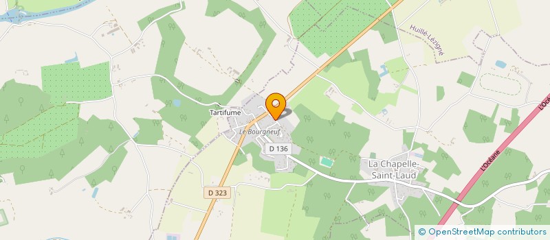 localisation de l'entreprise ASSOCIATION DES PARENTS D'ELEVES DE L'ECOLE PUBLIQUE DES P'TITS CAPELLAUDAINS DE LA CHAPELLE SAINT LAUD  LA CHAPELLE-SAINT-LAUD