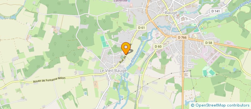 localisation de l'entreprise ASSOCIATION DES PARENTS D'ELEVES DE L'ECOLE PUBLIQUE DU CEDRE BLEU à BAUGE-EN-ANJOU