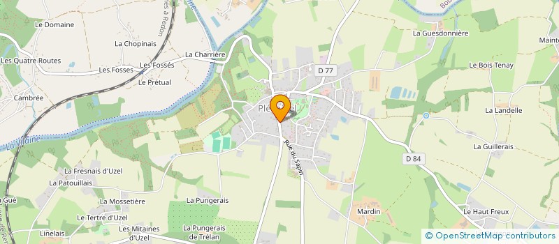 localisation de l'entreprise ASSOCIATION DES PARENTS D'ELEVES DE L'ECOLE PUBLIQUE HENRI DES DE PLECHATEL  PLECHATEL