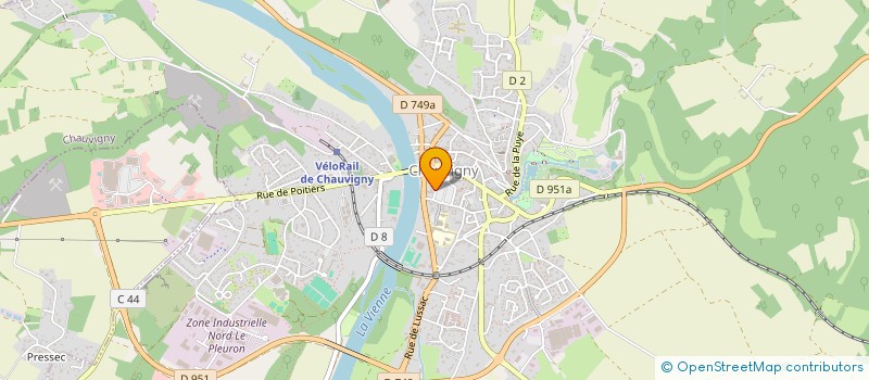 localisation de l'entreprise ASSOCIATION DES PARENTS D'ELEVES DE L'ECOLE PUBLIQUE JEAN ARNAULT  CHAUVIGNY