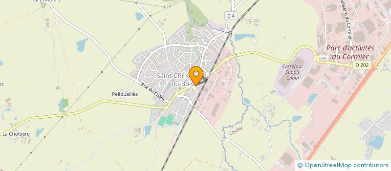 localisation de l'entreprise ASSOCIATION DES PARENTS D'ELEVES DE L'ECOLE PUBLIQUE-SAINT CHRISTOPHE DU BOIS  SAINT-CHRISTOPHE-DU-BOIS