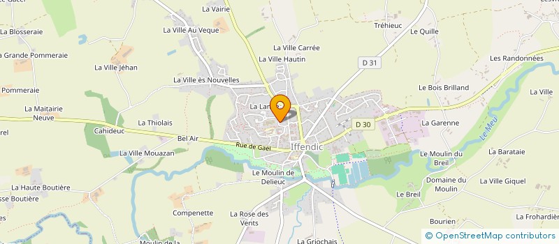 localisation de l'entreprise ASSOCIATION DES PARENTS D'ELEVES DE L'ECOLE PULIQUE D'IFFENDIC  IFFENDIC