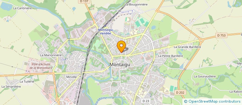 localisation de l'entreprise ASSOCIATION DES PARENTS D'ELEVES DE L'ECOLE SAINT JEAN-BAPTISTE DE MONTAIGU à MONTAIGU-VENDEE