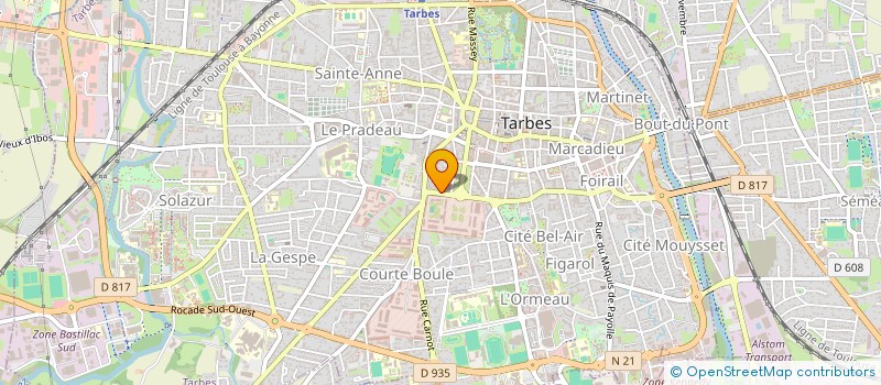 localisation de l'entreprise ASSOCIATION DES PARENTS D'ELEVES DE L'ECOLE SAINT JOSEPH  TARBES