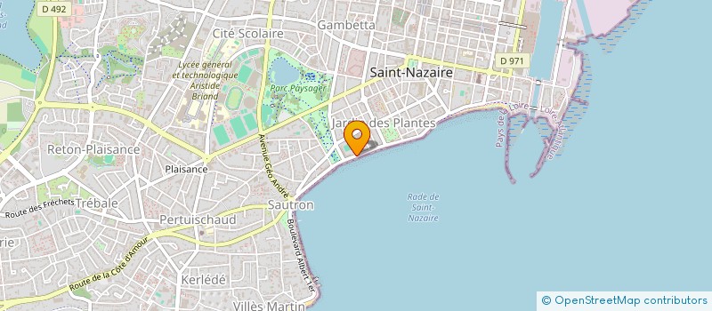 localisation de l'entreprise ASSOCIATION DES PARENTS D'ELEVES DE L'ECOLE SAINT-LOUIS - SAINT-NAZAIRE  SAINT-NAZAIRE