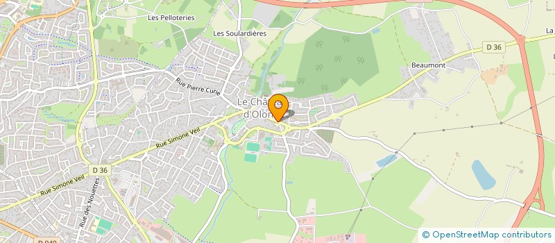 localisation de l'entreprise ASSOCIATION DES PARENTS D'ELEVES DE L'ECOLE SAINT PAUL DU CHATEAU D'OLONNE à LES SABLES D'OLONNE