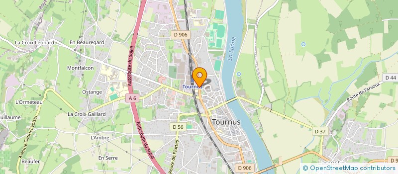 localisation de l'entreprise ASSOCIATION DES PARENTS D'ELEVES DE L'ECOLE SAINT-VALERIEN  TOURNUS