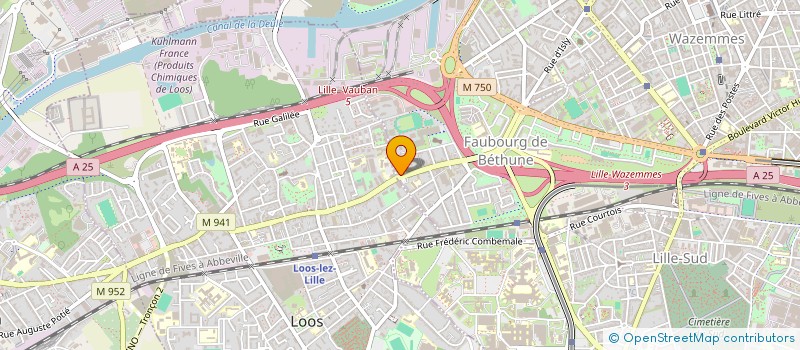 localisation de l'entreprise ASSOCIATION DES PARENTS D'ELEVES DE L'ECOLE SAINTE ELISABETH à LILLE