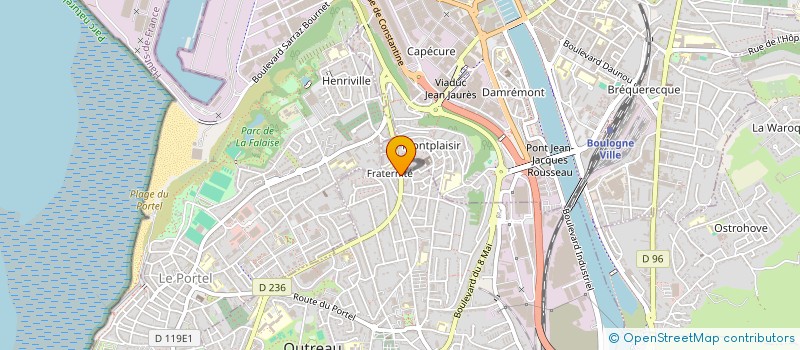 localisation de l'entreprise ASSOCIATION DES PARENTS D'ELEVES DE L'ECOLE SAINTE MARIE  OUTREAU