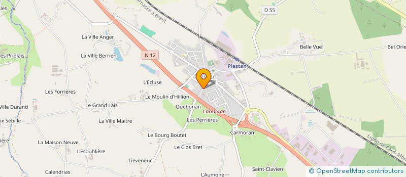 localisation de l'entreprise ASSOCIATION DES PARENTS D'ELEVES DE L'ECOLE SAINTE MARIE DE PLESTAN  PLESTAN