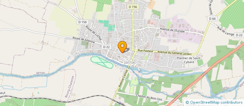 localisation de l'entreprise ASSOCIATION DES PARENTS D'ELEVES DE L'ECOLE SAINTE MARIE SAINT MAURICE DE JARNAC à JARNAC