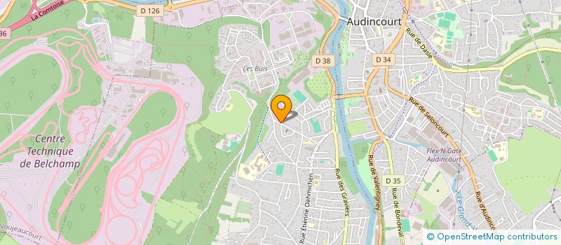 localisation de l'entreprise ASSOCIATION DES PARENTS D'ELEVES DE L'ECOLE SOUS ROCHES DE VALENTIGNEY  VALENTIGNEY