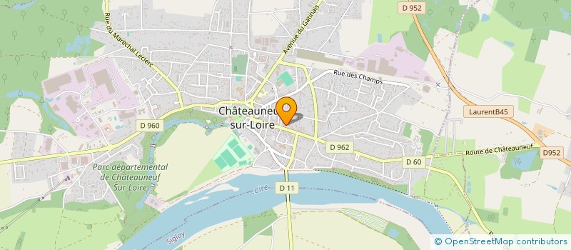 localisation de l'entreprise ASSOCIATION DES PARENTS D'ELEVES DE L'ECOLE ST JOSEPH  CHATEAUNEUF-SUR-LOIRE