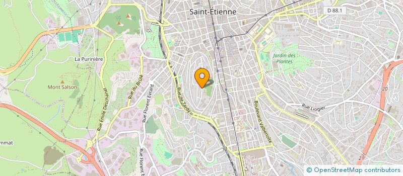 localisation de l'entreprise ASSOCIATION DES PARENTS D'ELEVES DE L'ECOLE TECHNIQUE PRIVEE SAINTE-BARBE  SAINT-ETIENNE