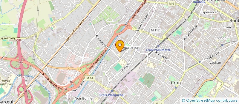 localisation de l'entreprise ASSOCIATION DES PARENTS D'ELEVES DE L'ECOLE TURGOT  WASQUEHAL