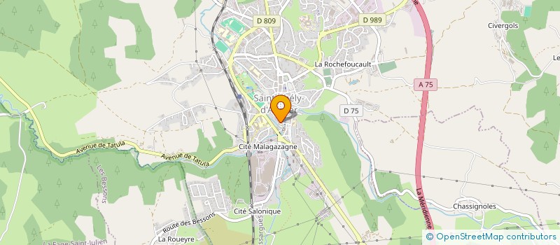 localisation de l'entreprise ASSOCIATION DES PARENTS D'ELEVES DE L'ENSEIGNEMENT LIBRE à SAINT-CHELY-D'APCHER