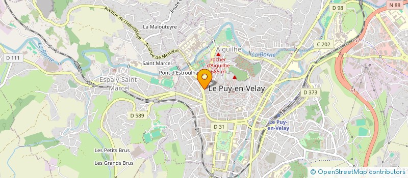 localisation de l'entreprise ASSOCIATION DES PARENTS D'ELEVES DE L'ENSEIGNEMENT LIBRE (A.P.E.L.) DE L'ECOLE ST-JOSEPH/LE ROSAIRE  LE PUY-EN-VELAY