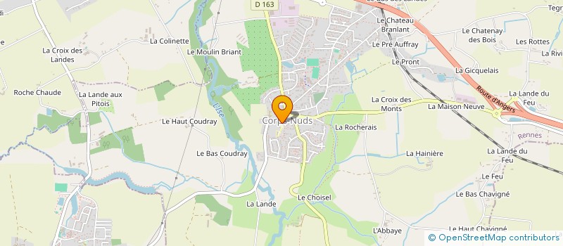 localisation de l'entreprise ASSOCIATION DES PARENTS D'ELEVES DE L'ENSEIGNEMENT LIBRE (APEL) DE L'ECOLE SAINT JOSEPH DE CORPS NUDS  CORPS-NUDS