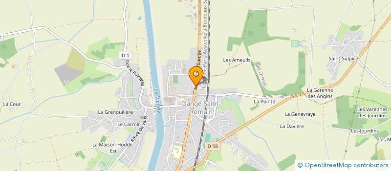 localisation de l'entreprise ASSOCIATION DES PARENTS D'ELEVES DE L'ENSEIGNEMENT LIBRE (APEL) DE L'ECOLE ST GABRIEL ET DU COLLEGE ST PIERRE à DANGE-SAINT-ROMAIN