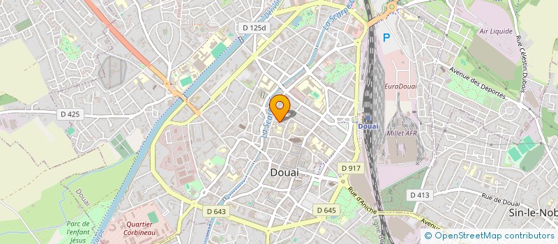 localisation de l'entreprise ASSOCIATION DES PARENTS D'ELEVES DE L'ENSEIGNEMENT LIBRE (APEL) DE L'ENSEMBLE SCOLAIRE SAINT JOSEPH DE DOUAI à DOUAI