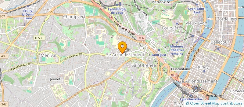 localisation de l'entreprise ASSOCIATION DES PARENTS D'ELEVES DE L'ENSEIGNEMENT LIBRE CENTRE SCOLAIRE LA FAVORITE-SAINTE-THERESE à LYON