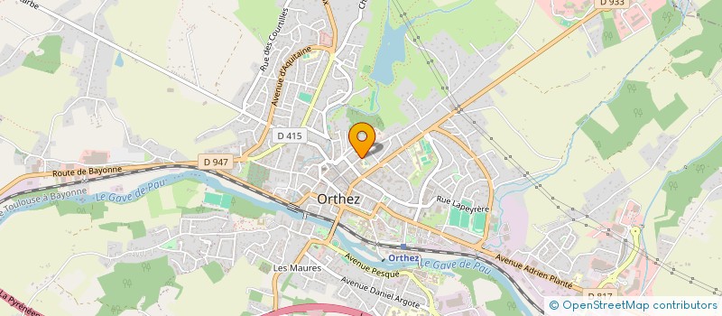 localisation de l'entreprise ASSOCIATION DES PARENTS D'ELEVES DE L'ENSEIGNEMENT LIBRE COLLEGES ET LYCEES MONCADE - JEANNE D'ARC  ORTHEZ