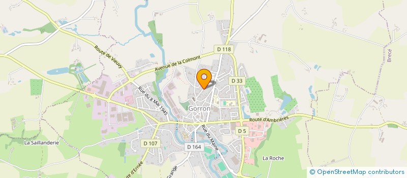 localisation de l'entreprise ASSOCIATION DES PARENTS D'ELEVES DE L'ENSEIGNEMENT LIBRE DE GORRON  GORRON