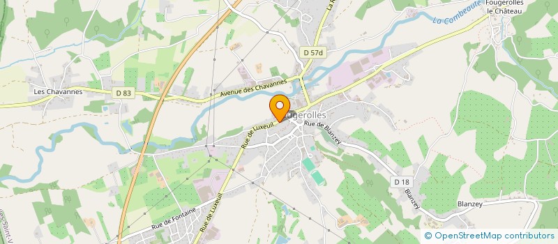 localisation de l'entreprise ASSOCIATION DES PARENTS D'ELEVES DE L'ENSEIGNEMENT LIBRE DE L'ECOLE CATHOLIQUE MIXTE SAINT JOSEPH DE FOUGEROLLES  FOUGEROLLES-SAINT-VALBERT